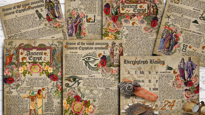 Book of Shadows No 3 Printable pages of Signs Symbols Ancient Egypt Magical Spiritual Symbolism Printable BOS Sheets Wiccan DIY