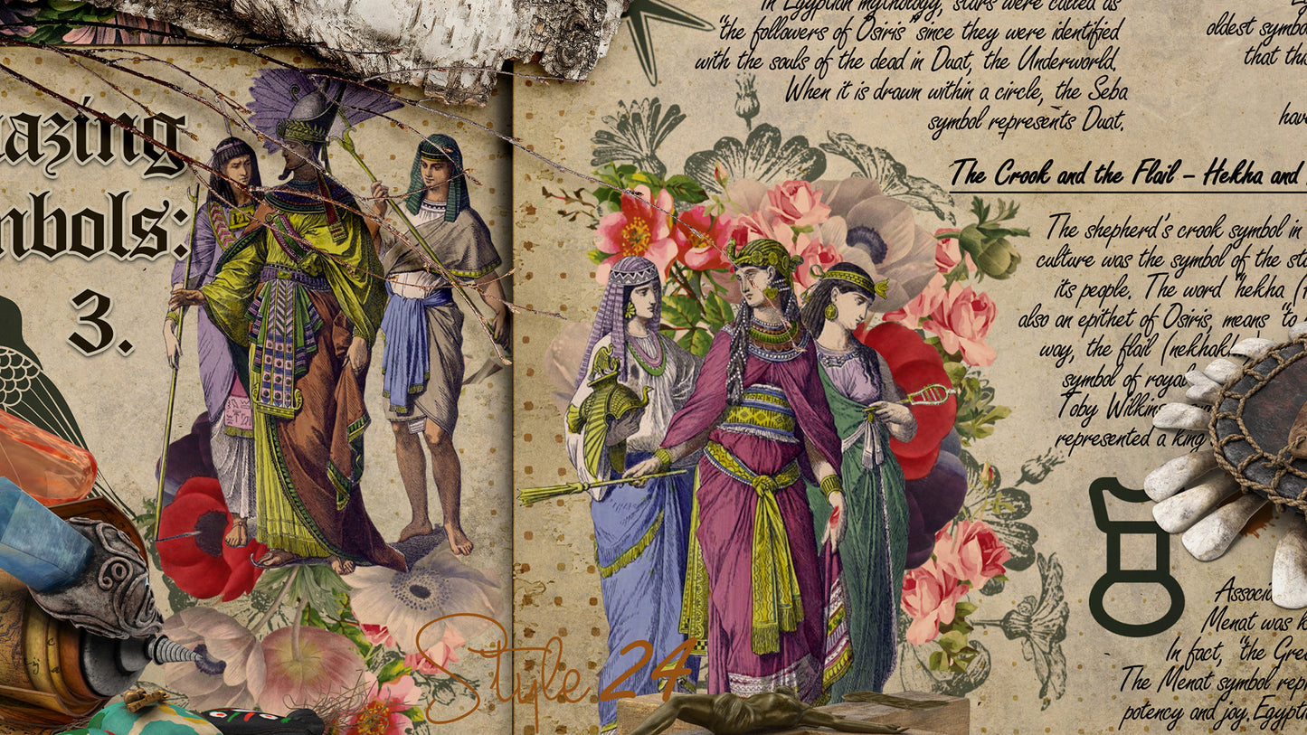 Book of Shadows No 3 Printable pages of Signs Symbols Ancient Egypt Magical Spiritual Symbolism Printable BOS Sheets Wiccan DIY