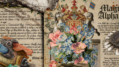 Book of Shadows No 4 Printable pages of Signs Symbols Magical Alphabets Spiritual Symbolism Printable BOS Sheets Wiccan Witchcraft