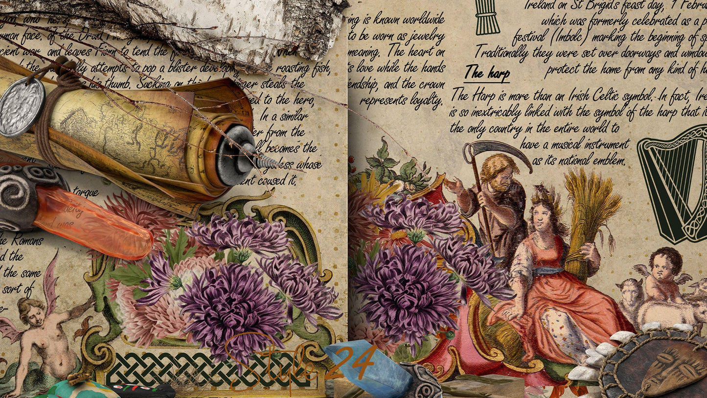 Book of Shadows No 5 Printable pages of Signs Symbols Celtic Spiritual Symbolism Printable BOS Wiccan Witchcraft Druid Symbols