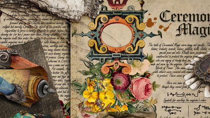 Book of Shadows No 2 Printable pages of Signs Symbols Ceremonial Magic Magical Spiritual Symbolism Printable BOS Sheets Wiccan DIY