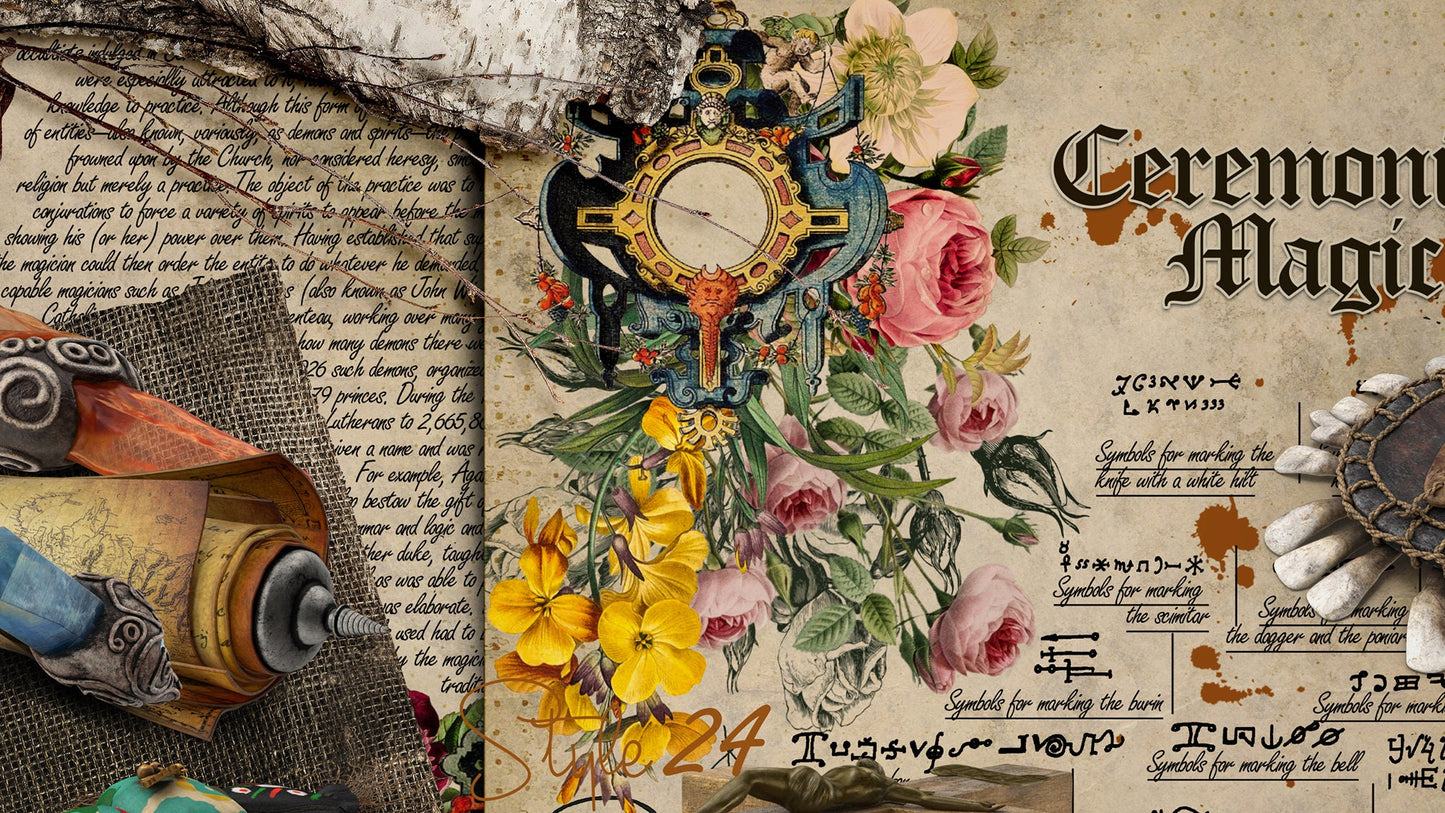 Book of Shadows No 2 Printable pages of Signs Symbols Ceremonial Magic Magical Spiritual Symbolism Printable BOS Sheets Wiccan DIY