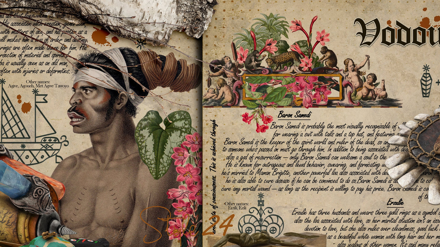 Book of Shadows No 7  Printable pages of Signs Symbols Voodoo Spiritual Symbolism Printable Voudoun BOS Wiccan Witchcraft Ancient