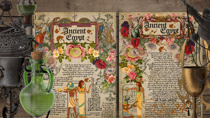 Book of Shadows No 3 Printable pages of Signs Symbols Ancient Egypt Magical Spiritual Symbolism Printable BOS Sheets Wiccan DIY