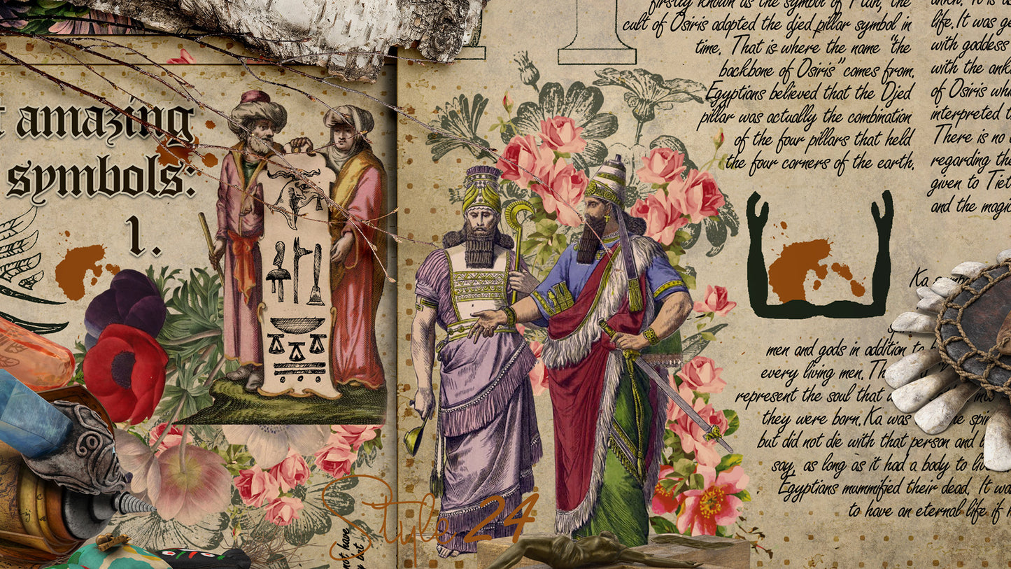 Book of Shadows No 3 Printable pages of Signs Symbols Ancient Egypt Magical Spiritual Symbolism Printable BOS Sheets Wiccan DIY