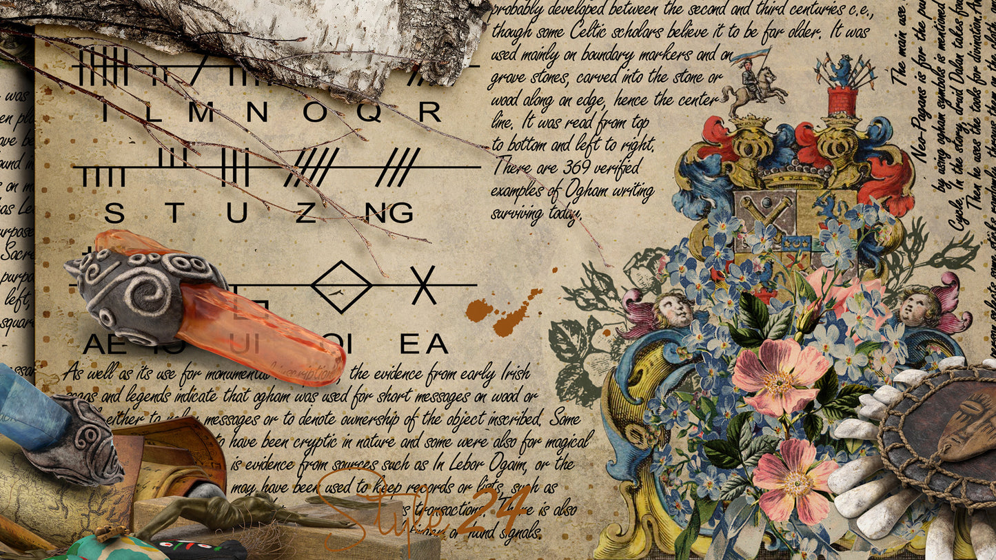 Book of Shadows No 4 Printable pages of Signs Symbols Magical Alphabets Spiritual Symbolism Printable BOS Sheets Wiccan Witchcraft