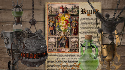 Book of Shadows No 8 Printable pages of Signs Symbols Runic Spiritual Symbolism Printable Runes BOS Wiccan Witchcraft Ancient