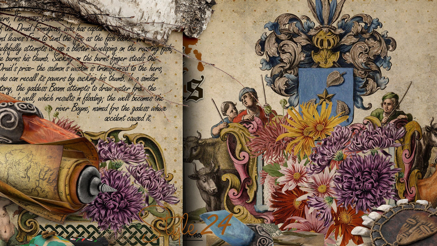 Book of Shadows No 5 Printable pages of Signs Symbols Celtic Spiritual Symbolism Printable BOS Wiccan Witchcraft Druid Symbols