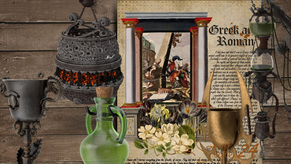 Book of Shadows no 9  Printable pages of Signs Symbols Greek and Roman Spiritual Symbolism Printable Book of Shadows Wiccan Witchcraft Ancient Signs