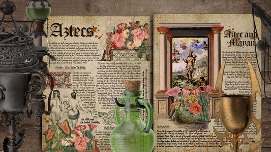 Book of Shadows No 6 Printable pages of Signs Symbols Aztec and Mayan Spiritual Symbolism Printable BOS Wiccan Witchcraft Ancient