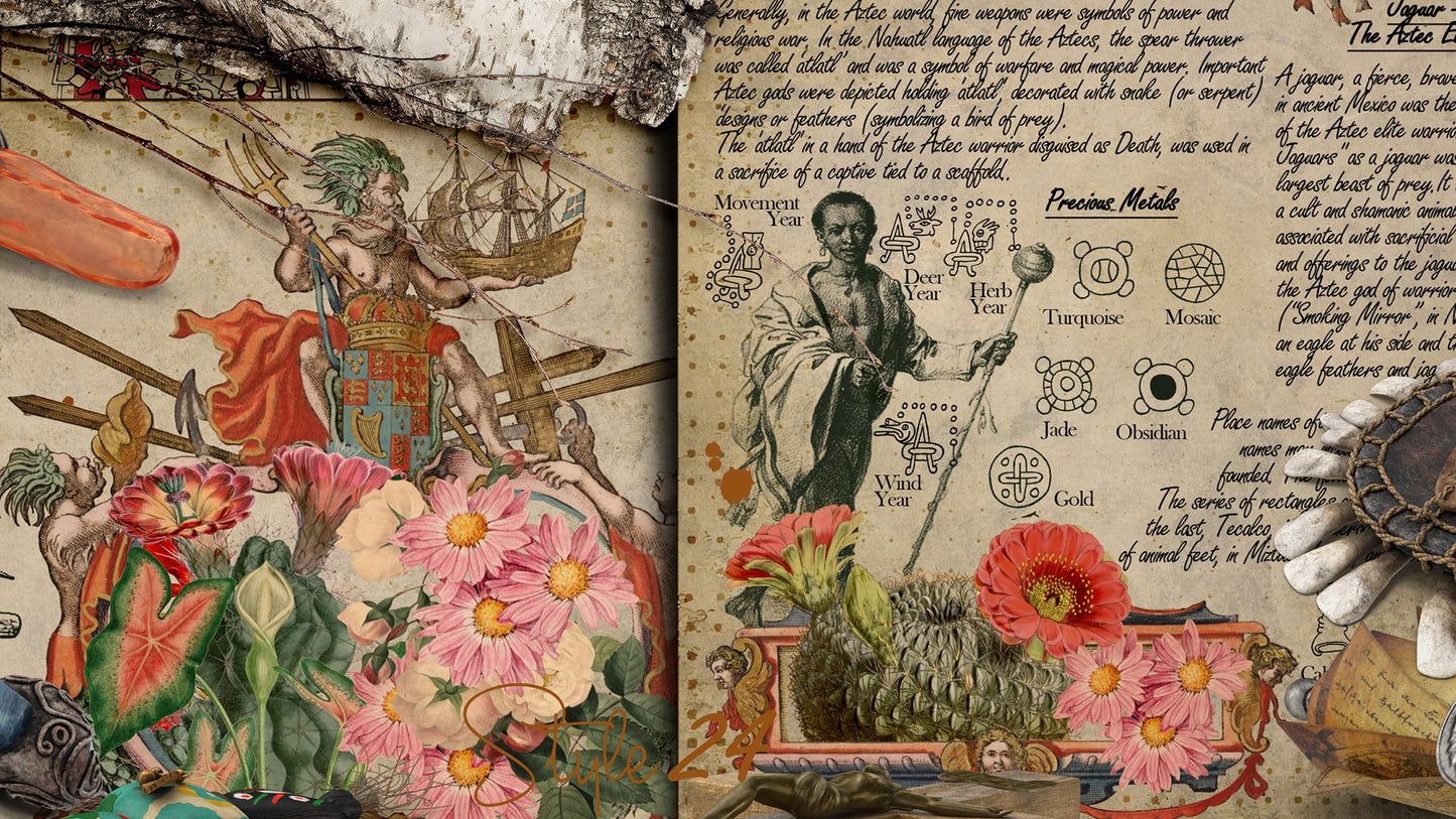 Book of Shadows No 6 Printable pages of Signs Symbols Aztec and Mayan Spiritual Symbolism Printable BOS Wiccan Witchcraft Ancient