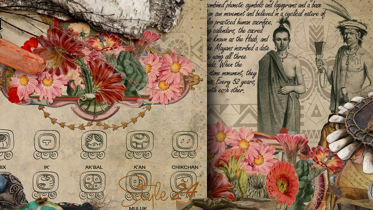 Book of Shadows No 6 Printable pages of Signs Symbols Aztec and Mayan Spiritual Symbolism Printable BOS Wiccan Witchcraft Ancient