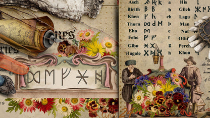 Book of Shadows No 8 Printable pages of Signs Symbols Runic Spiritual Symbolism Printable Runes BOS Wiccan Witchcraft Ancient