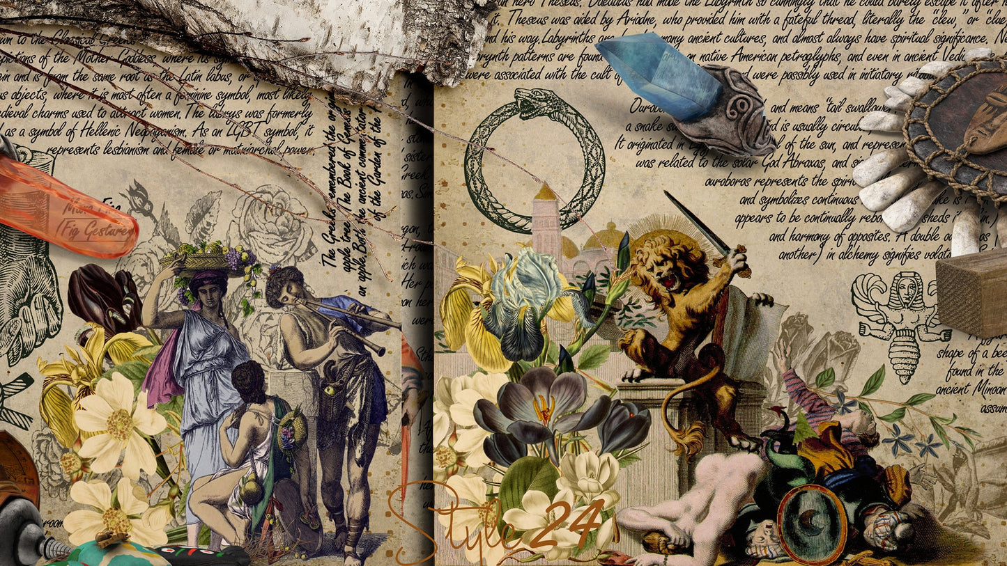 Book of Shadows no 9  Printable pages of Signs Symbols Greek and Roman Spiritual Symbolism Printable Book of Shadows Wiccan Witchcraft Ancient Signs