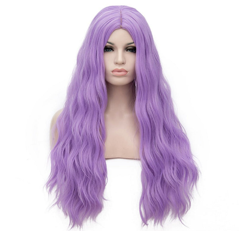 Purple Lavender Wavy 27" | Trendy Wigs | Synthetic Top Quality Heat Resistant Fiber | Human Hair Feel | Free Shipping Delivery in 3 to 5 Day