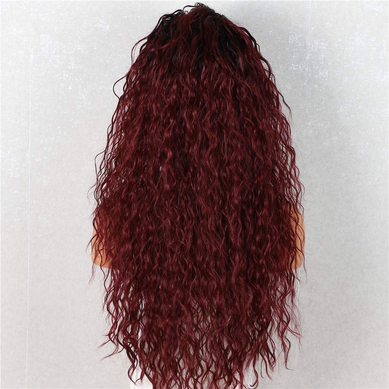 Black Wine Red Mixed Ombre Hand Dyed 26" Head Turner I Ladies Meet Brandy Your New Best Friend in a Wig Waiting to be Shipped to JUST YOU!
