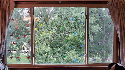 Butterfly Removable 3D Wall Decal 102 Butterfly stickers 3D Butterflies Wall Decals Child&#39;s Room Birthday DIY Project Flower Decorations