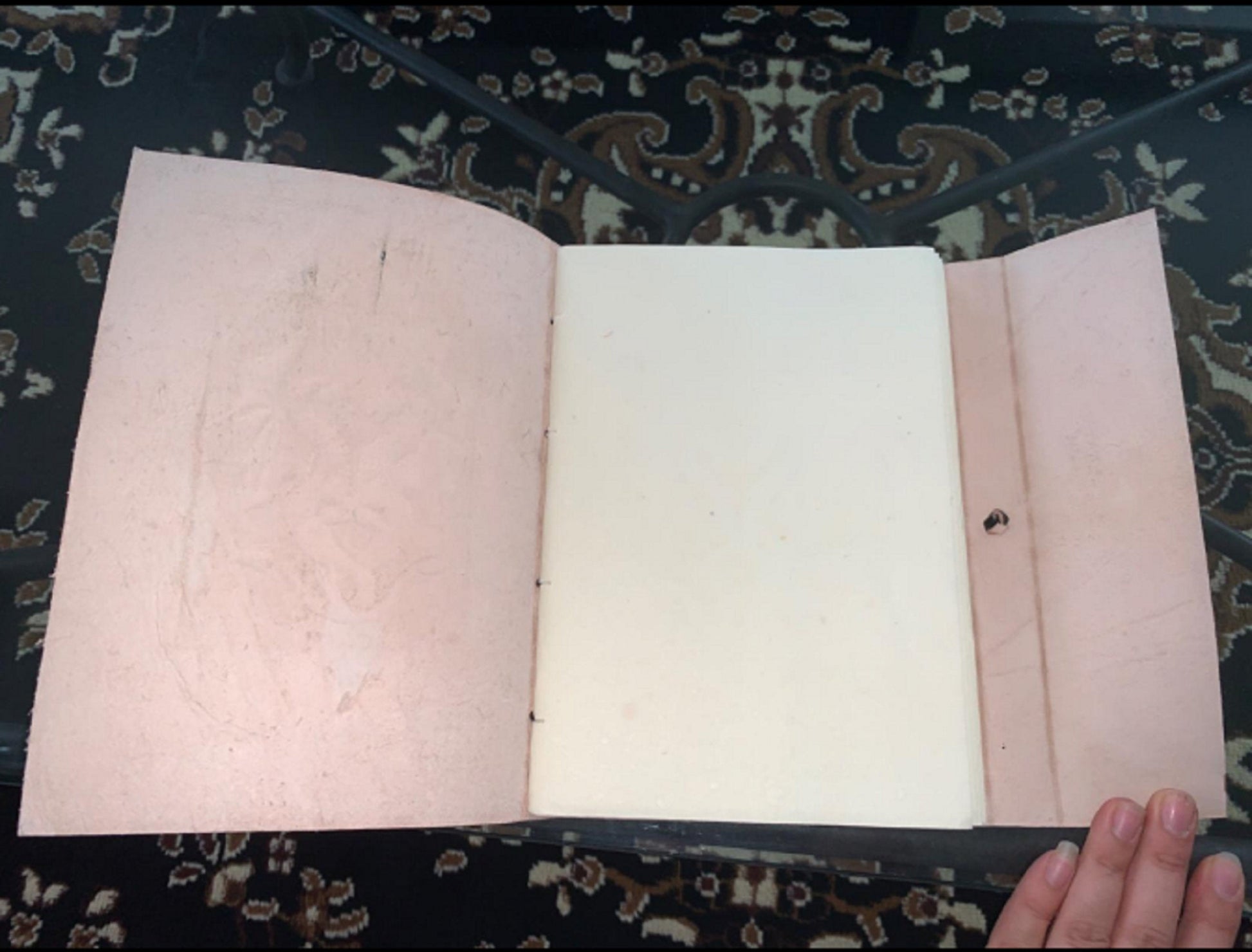 Handmade Vintage Leather Double Dragon Bound Journal Notebook Diary Sketchbook Travel Office Thought Blank Book