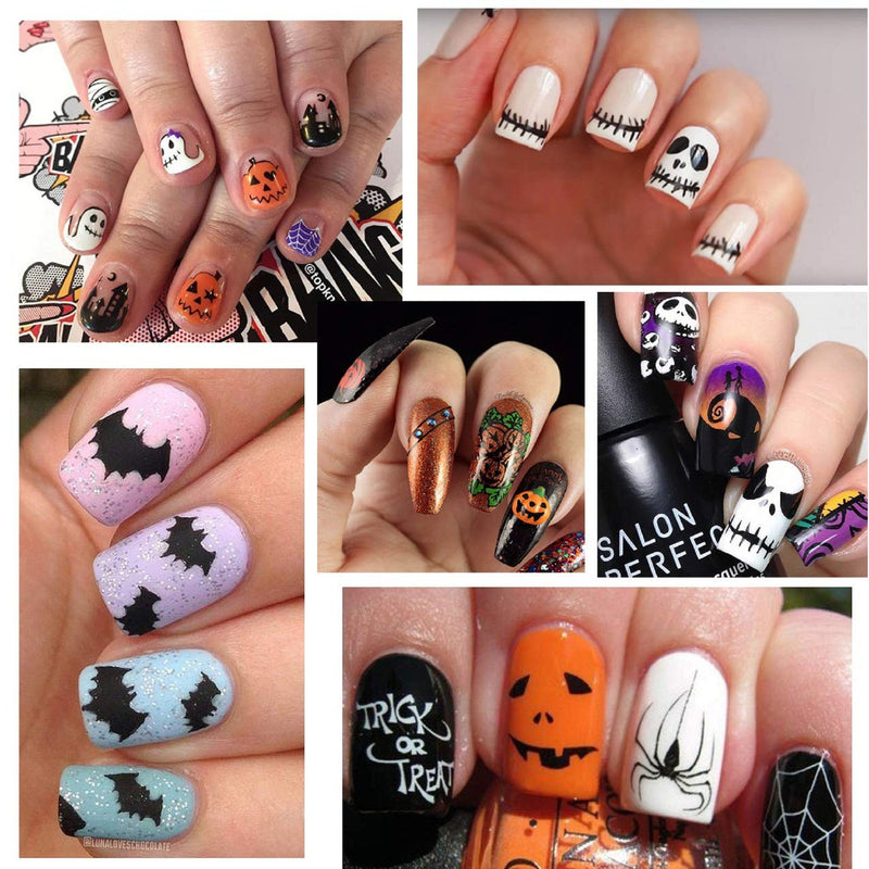 Ghost | Skull | Sugar Skull | Nail Art Stickers | Halloween | Gothic | Day of the Dead | 48 Sheets | Nail Art Decals | Dia De Los Muertos