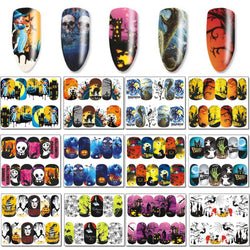 Ghost | Skull | Sugar Skull | Nail Art Stickers | Halloween | Gothic | Day of the Dead | 48 Sheets | Nail Art Decals | Dia De Los Muertos