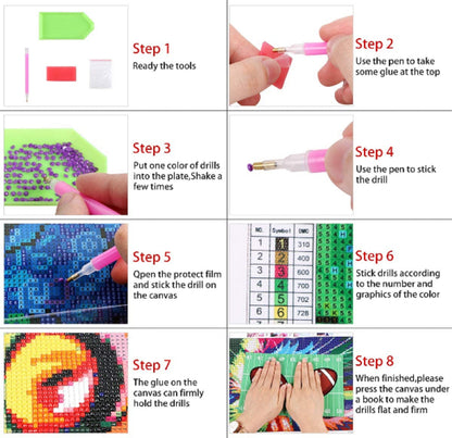 Round Full Drill DIY 5D Diamond Paintings Nightmare Before Christmas - Jack and Sally - Halloween Decor - Halloween Gifts - Jack Skellington