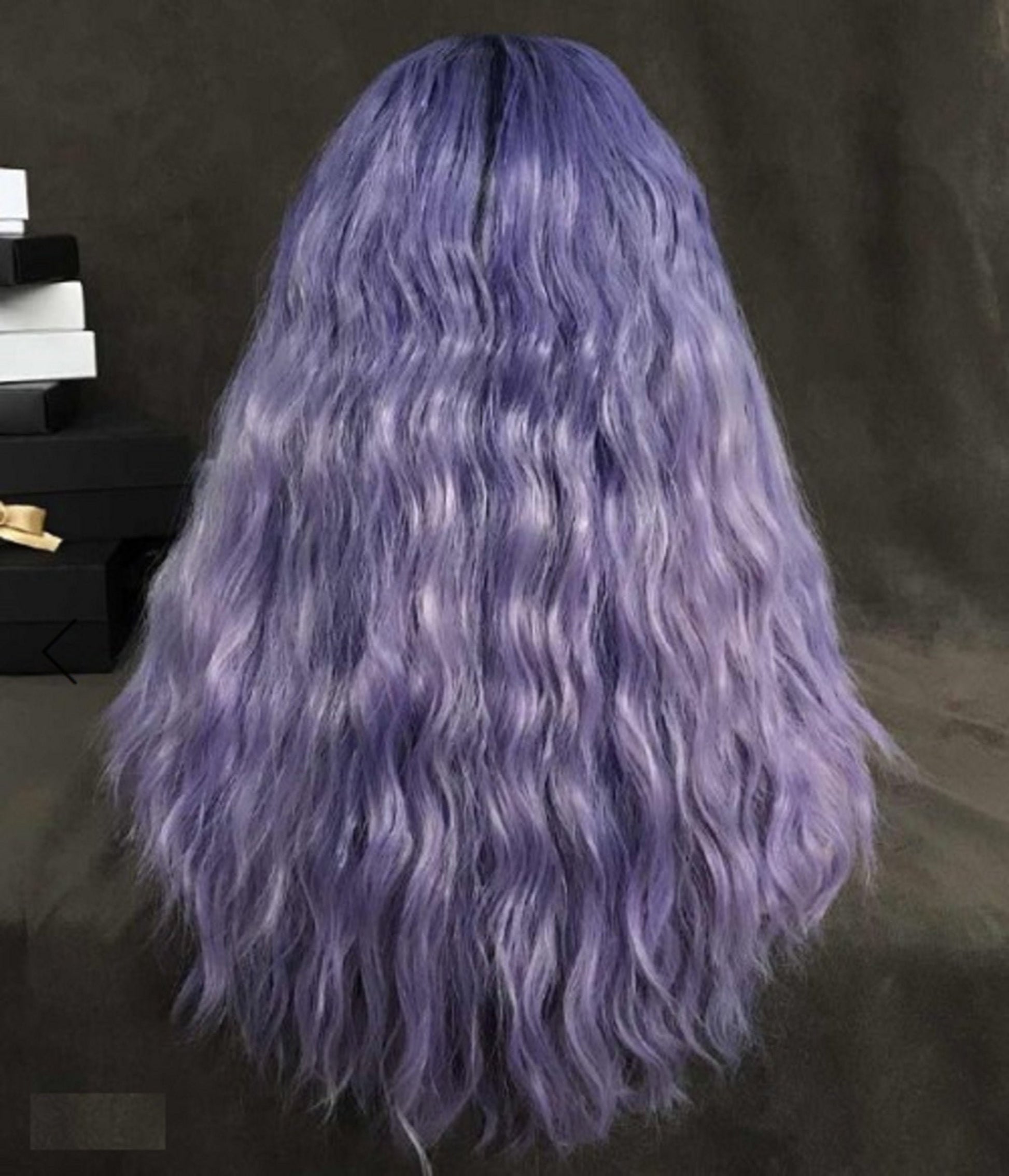 Purple Lavender Wavy 27" | Trendy Wigs | Synthetic Top Quality Heat Resistant Fiber | Human Hair Feel | Free Shipping Delivery in 3 to 5 Day