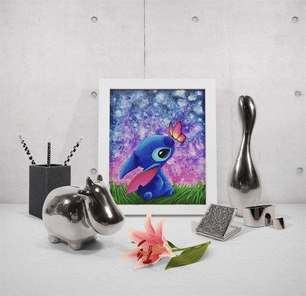 DIY Printable Stitch with Butterfly Read Full Listing Before Purchase Instant Digital File Download