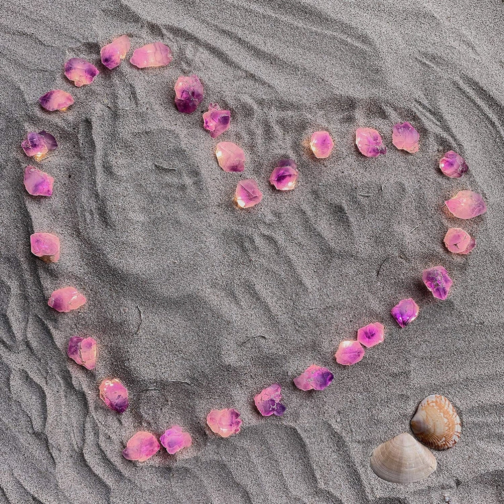 Amethyst Natural Crystal LED String Lights 10FT 30LEDs for Summer, Valentine's Day, Wedding, Birthday Party, Bedroom. Christmas Decoration