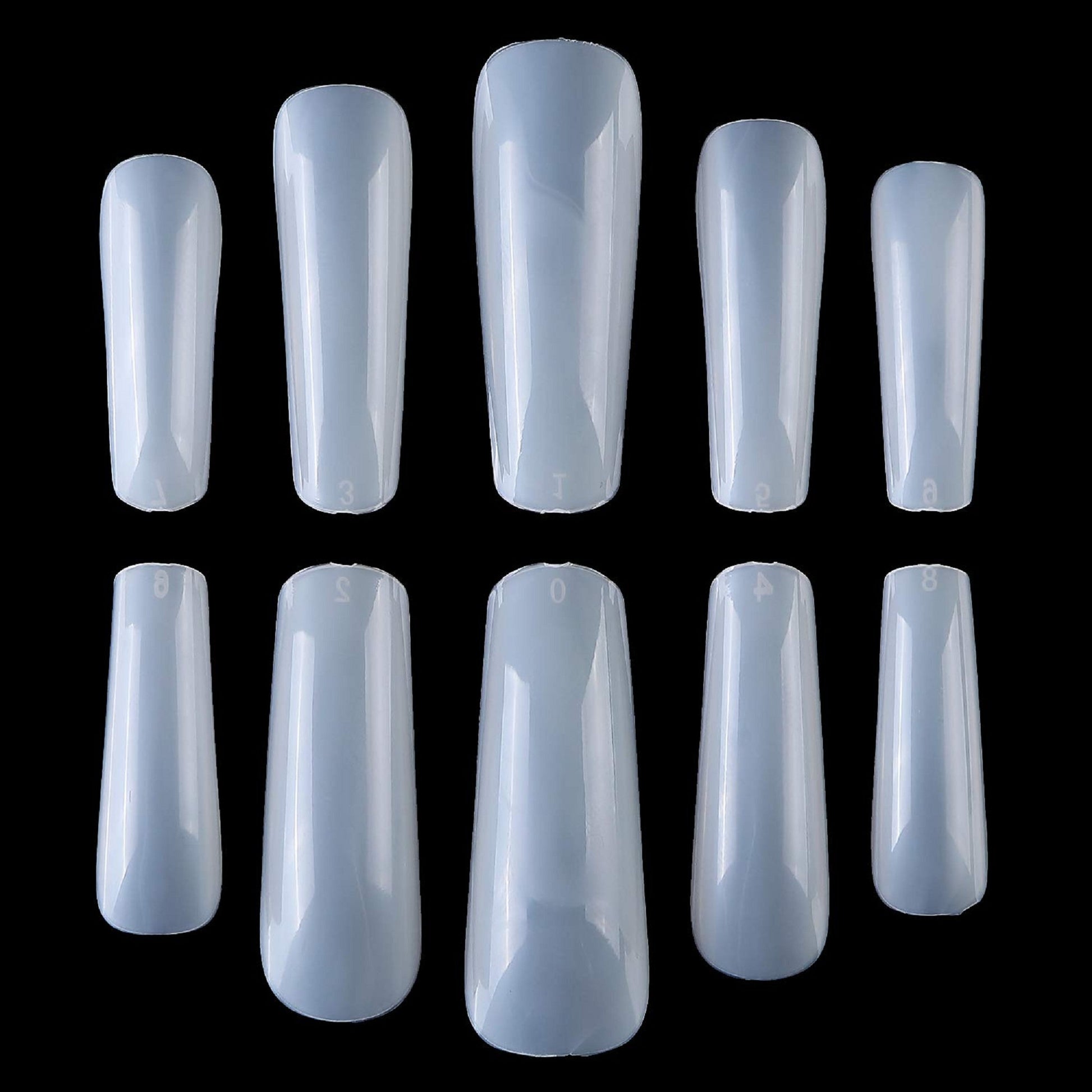 Butterfly Nail Art Supply |Nail Art Supplies |Manicure Nail Art |Coffin Fake Nails |Ballerina Acrylic False Nail Tips |Box of 500 Each