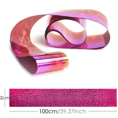 Bright Color Nail Foil Transfer Stickers | 10 DIY Holographic Nail Art | Stickers Tips | Custom Wraps | Foil Transfers | Metallic Stickers