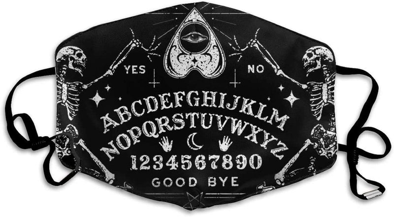 Magic Ouija Board Black Printed Facial Decorations for Women and Men