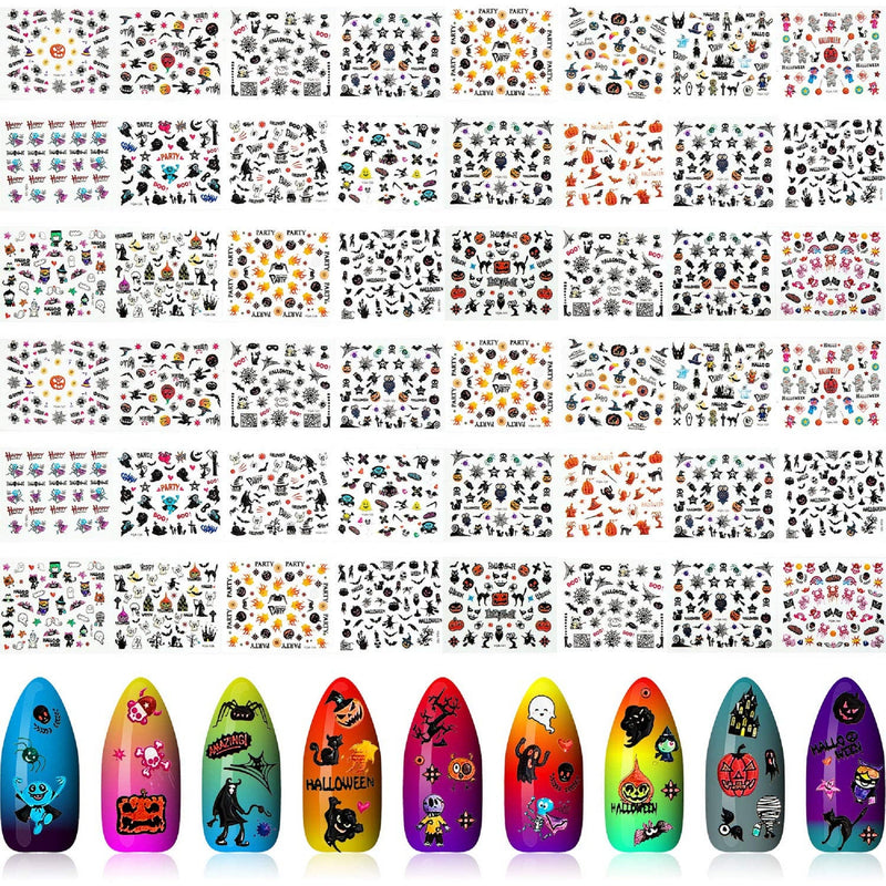 1200 Pieces Halloween Nail Art Stickers | Gothic | Day of the Dead | Cell Phone Bling | Dia De Los Muertos | Skull | Sugar Skull