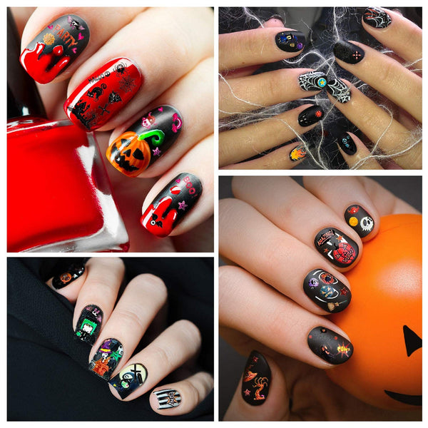 1200 Pieces Halloween Nail Art Stickers | Gothic | Day of the Dead | Cell Phone Bling | Dia De Los Muertos | Skull | Sugar Skull