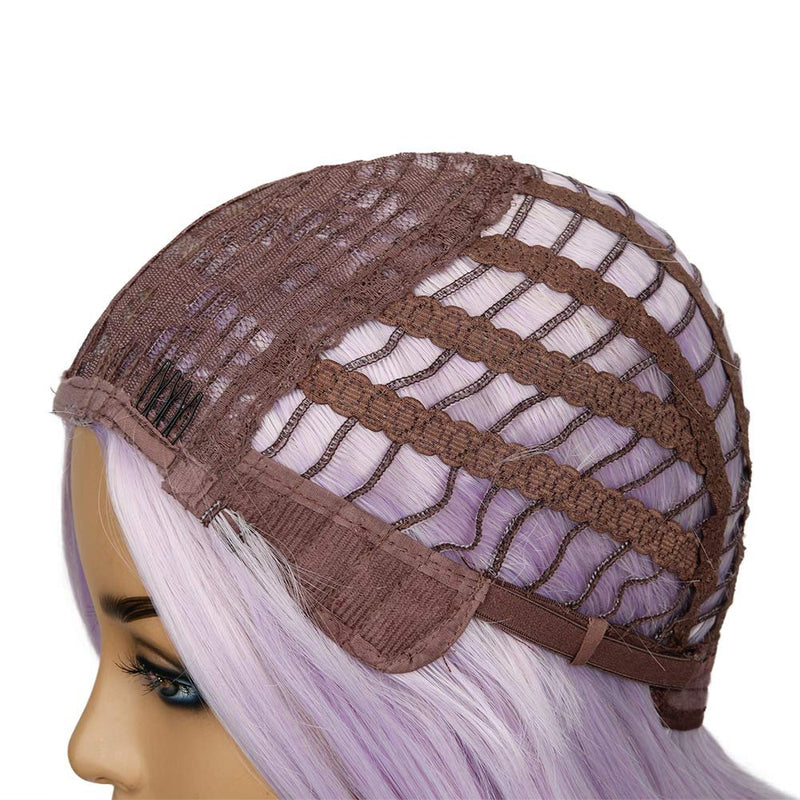 Light Lilac Purple Wavy Heat Resistant 26" | Trendy Wigs | Synthetic Top Quality Heat Resistant Fiber | Human Hair Feel