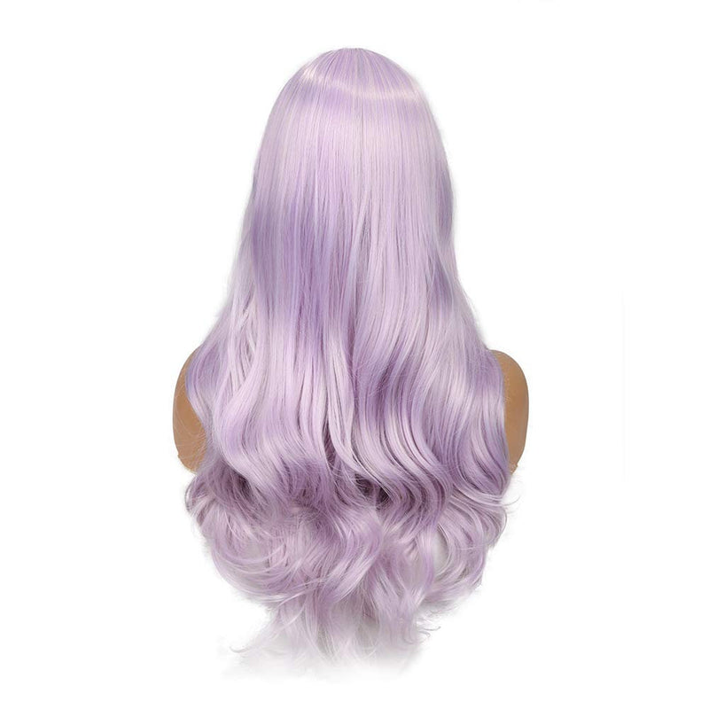 Light Lilac Purple Wavy Heat Resistant 26" | Trendy Wigs | Synthetic Top Quality Heat Resistant Fiber | Human Hair Feel