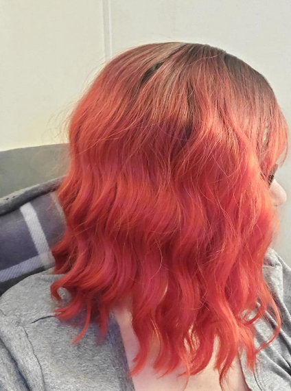 Red Black Ombre | Daily Wear | Cosplay | Dress Up | Photo Shoot | Short Wig with Bangs | Top Of The Line Heat Resistant Synthetic Fiber 12"