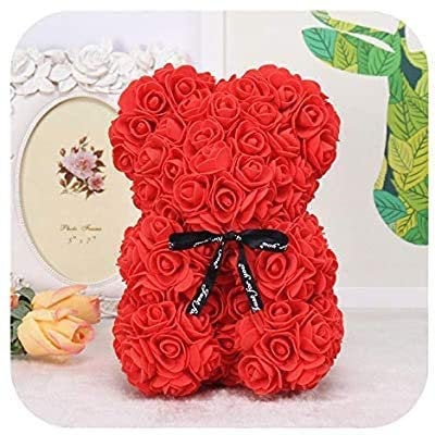 Eternal Love Rose Bear Valentine Day Romantic Lover Gift Red, Purple or Rainbow Bear Available for IMMEDIATE SHIPMENT Limited Supply