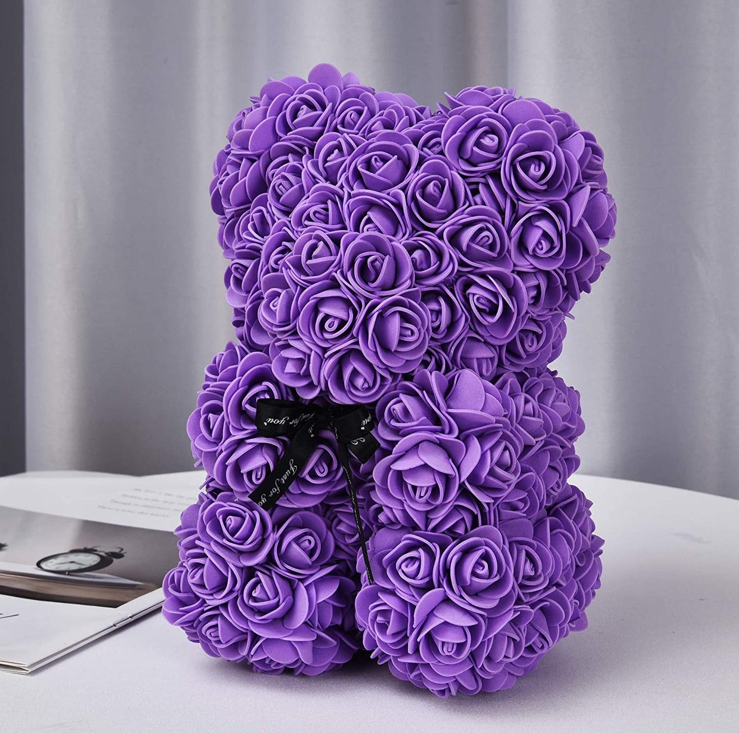 Eternal Love Rose Bear Valentine Day Romantic Lover Gift Red, Purple or Rainbow Bear Available for IMMEDIATE SHIPMENT Limited Supply