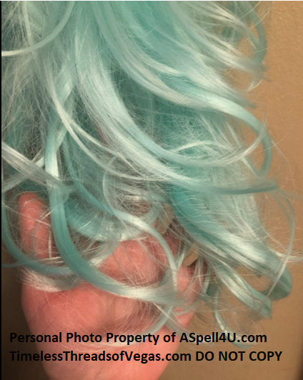 Chocolate Chip Mint Green Middle Part Ombre Wig 26" | Trendy Wig | Synthetic Top Quality Heat Resistant Fiber | Human Hair Look and Feel