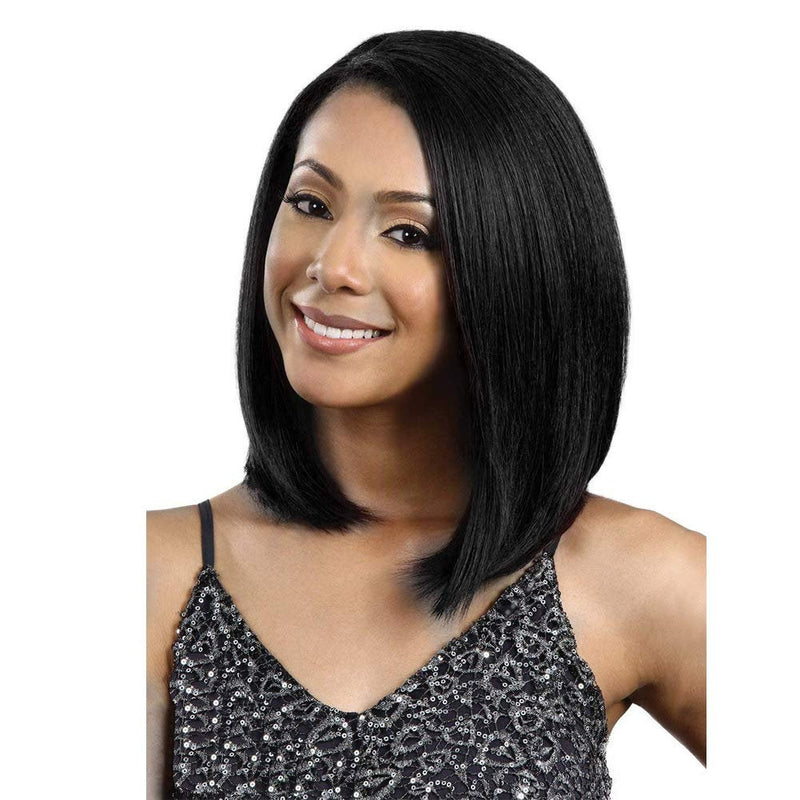 Top Quality Black Bob Quick Straight No Bangs Synthetic Wig High Temperature Heat Resistant 150% Density 14" +/-  Top Selling Ready To Ship