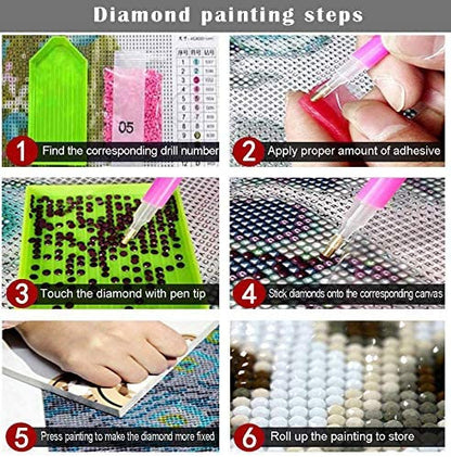 DIY 5D Diamond Art Full Drill Embroidery Painting Kit | Home Wall Art Décor | Colorful Ice Cream | 11.8×11.8&quot; | The Perfect Relaxation Gift