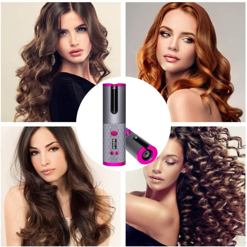 Auto Rotating Hair Curler | USB Chargeable | World's first cordless hair curler |  Perfect Curls within seconds even on the GO!