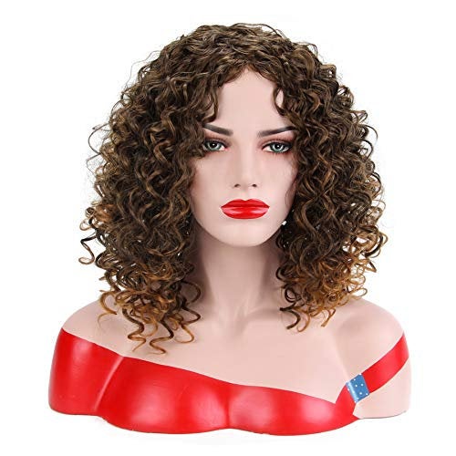 Kinky Curly Full Synthetic Heat Resistant Wig Choice of 3 Colors or Pick Up ALL THREE and SAVE!