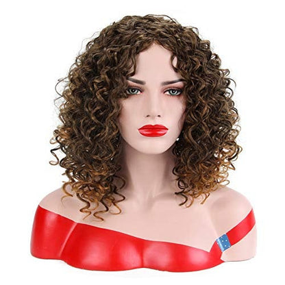 Kinky Curly Full Synthetic Heat Resistant Wig Choice of 3 Colors or Pick Up ALL THREE and SAVE!