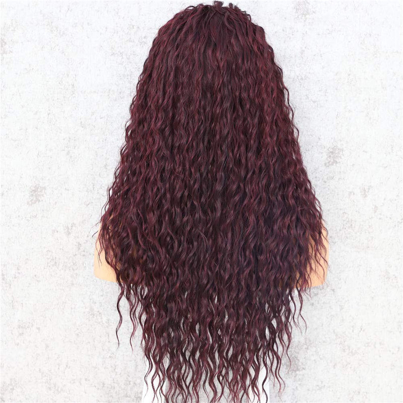 Black Wine Red Mixed Ombre Hand Dyed 26" Head Turner I Ladies Meet Brandy Your New Best Friend in a Wig Waiting to be Shipped to JUST YOU!
