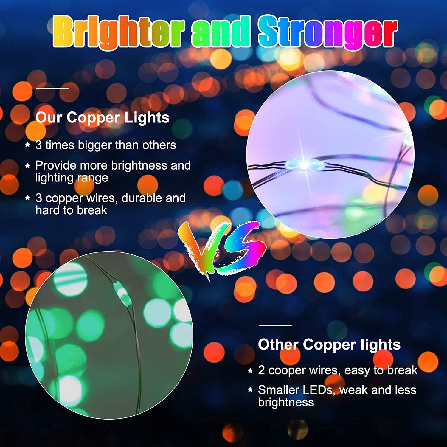 LED Fairy String Lights 33Ft with 100 Multi Color Lights & 60 Photo Clips Remote 8 Modes Hang Photo Picture Bedroom Decoration USB Operated