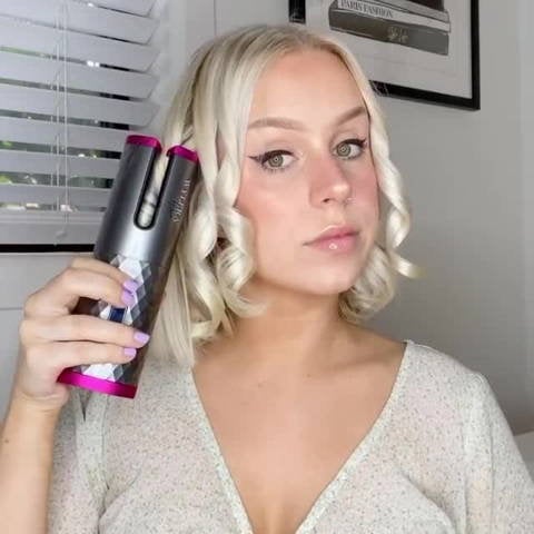 Auto Rotating Hair Curler | USB Chargeable | World's first cordless hair curler |  Perfect Curls within seconds even on the GO!