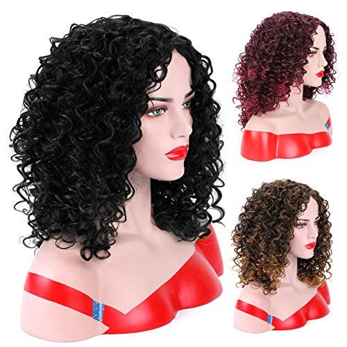 Kinky Curly Full Synthetic Heat Resistant Wig Choice of 3 Colors or Pick Up ALL THREE and SAVE!
