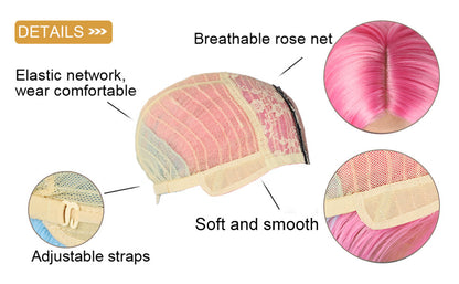 Trendy Wavy | Rainbow | Unicorn | Mermaid | 24" Long Synthetic | Human Hair Feel | Drag Queen | Custom Colored | Stage Performer | Ombre Wig