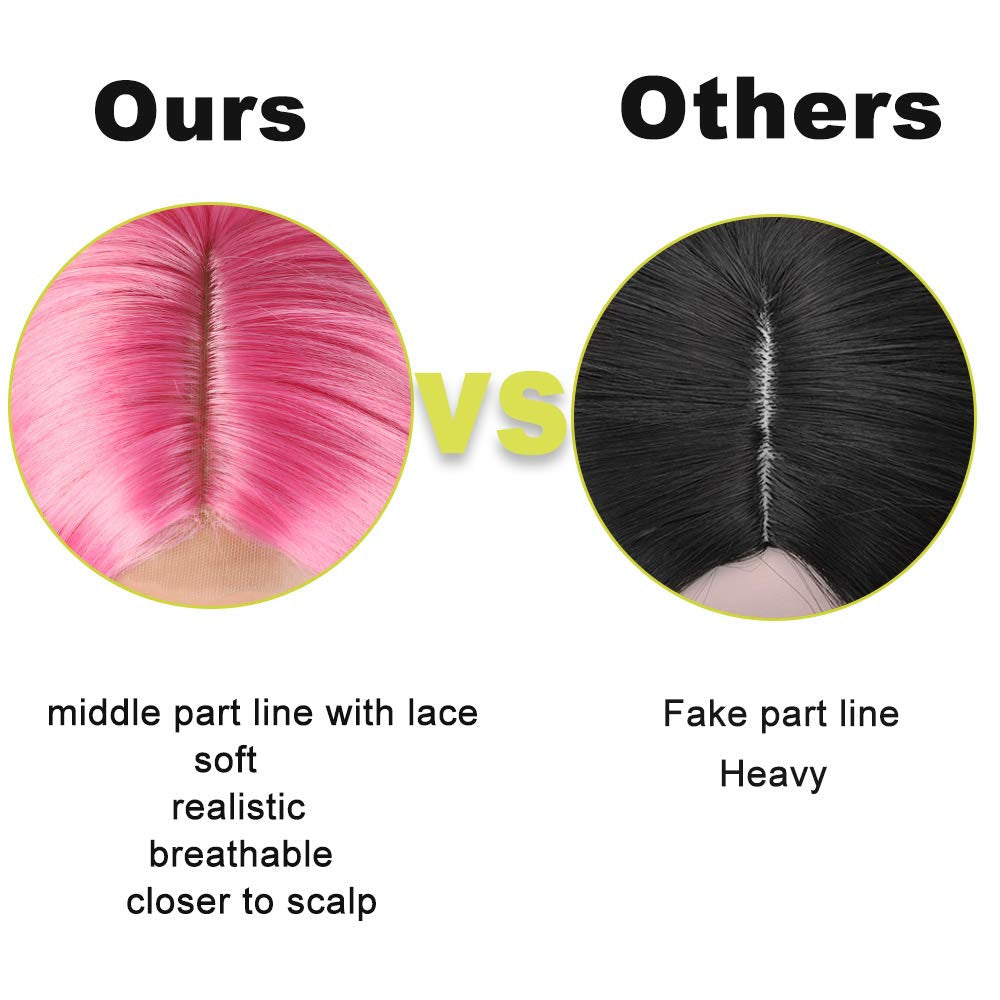 Trendy Wavy | Rainbow | Unicorn | Mermaid | 24" Long Synthetic | Human Hair Feel | Drag Queen | Custom Colored | Stage Performer | Ombre Wig